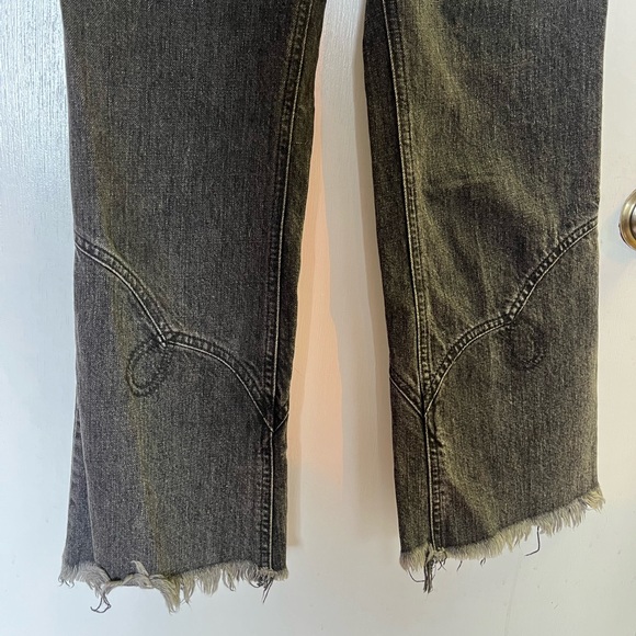 Rachel Comey Black Jeans Raw Hem 4 - Picture 3 of 6